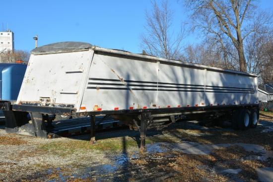 1990 Wheeler 41' steel hopper bottom trailer
