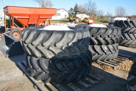 (4) New Firestone 620/70R42 tires and rims