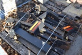 Pallet of misc. steel / shipping brackets