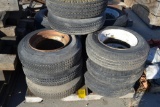 (14) trailer house styled tires and rims