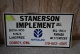 Stanerson Implement dealership sign