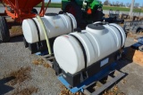 Redball 110 gallon poly saddle tanks