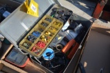 Flat of electrical items to include tester