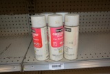 (5) cans of silver gray mist enamel spray paint