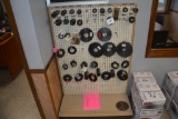 display rack of sprockets