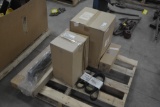 Pallet of Versatile items to include air filters, cabin filter, and Versatile side mirror bracket
