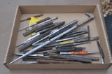 lot box of punches and chisels
