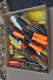 lot box of screwdrivers