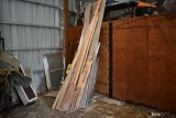 contents of south machine shed wall to include lumber