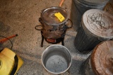 Creole LP fish cooker with 2 pots