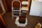 2 metal stepping stools,