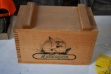 Remington wooden dove tail box with lid