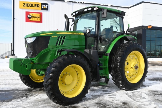 2017 John Deere 6195R MFWD tractor