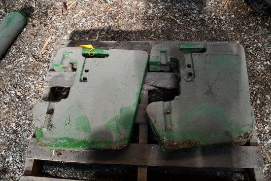 (4) John Deere suitcase weights