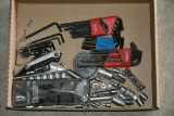 Assorted sockets and allen wrenches