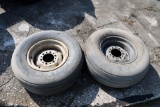 (2) 11L-15 tires and wheels