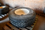 425/65R22.5 truck tire on 8-bolt rim