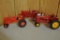 3 die cast tractors 1/16 scale see photos
