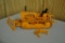 John Deere 1/16 scale die cast track road grader with 3 point ripper