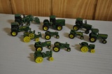1/64 scale die cast John Deere tractor lot