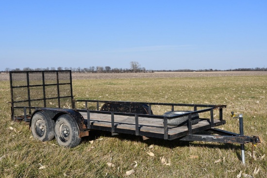 16' tandem axle bumper hitch trailer