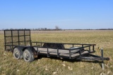 16' tandem axle bumper hitch trailer