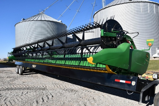 2017 John Deere 645FD 45' flex draper head