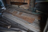 Quantity of rough cut dried walnut lumber