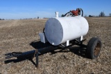 150 gal. fuel transfer tank on shop built trailer