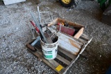 Pallet of parts and tools