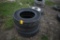 (3) 11R24.5 tires, 285/75R45 tire & rim & (2) 11R24.5 tires