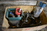 Misc. parts, jumper cables, belting, oil pump & wheels