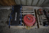 Crew Line shop creeper and air hose with retractable reel