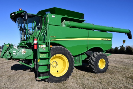 2018 John Deere S770 2wd combine