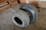 (1) 14L-16.1 tire and (1) 12.5L-15 tire