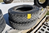 (2) 11R22.5 tires