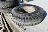 (1) 10.00-20 tire and rim