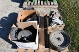 Pallet of planter parts