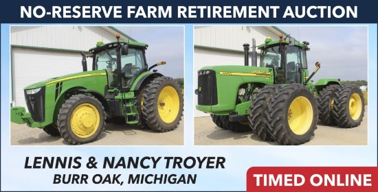 No-Reserve Farm Retirement Auction - Troyer