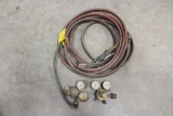 Torch hose and valves