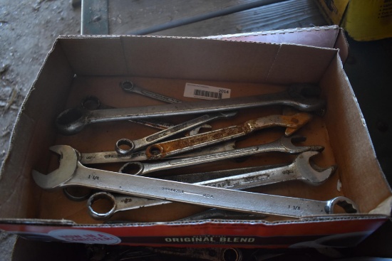 3 flats of misc. wrenches