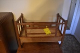 Antique childs toy crib