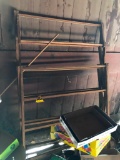 Wooden clothes drying rack