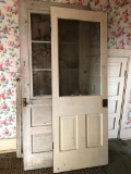 (2) White vintage doors