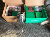 (2) boxes of Xmas & tree stand