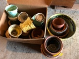 Assorted flower pots