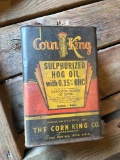 Vintage 'hog oil' can