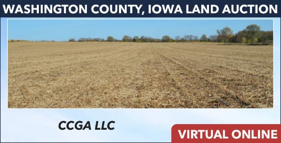 Washington County, IA Land Auction - CCGA LLC