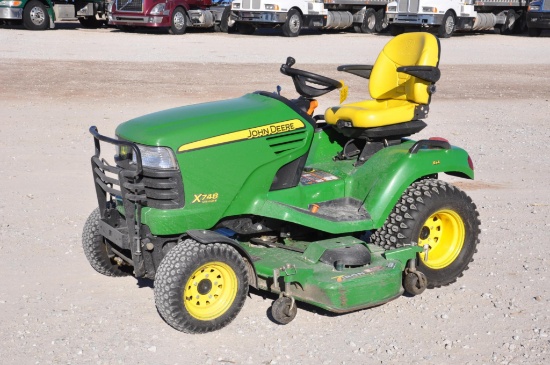 John Deere X748 riding lawn mower