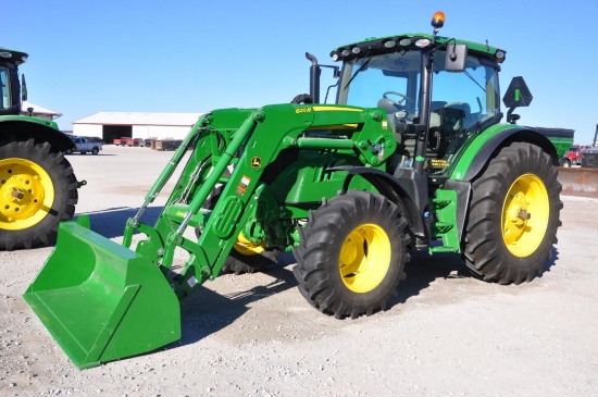 2018 John Deere 6130R MFWD tractor w/loader